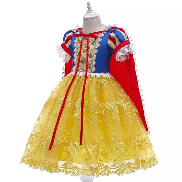 Luxury Embroidered Snow White Costume Dress - Picture 2 of 9